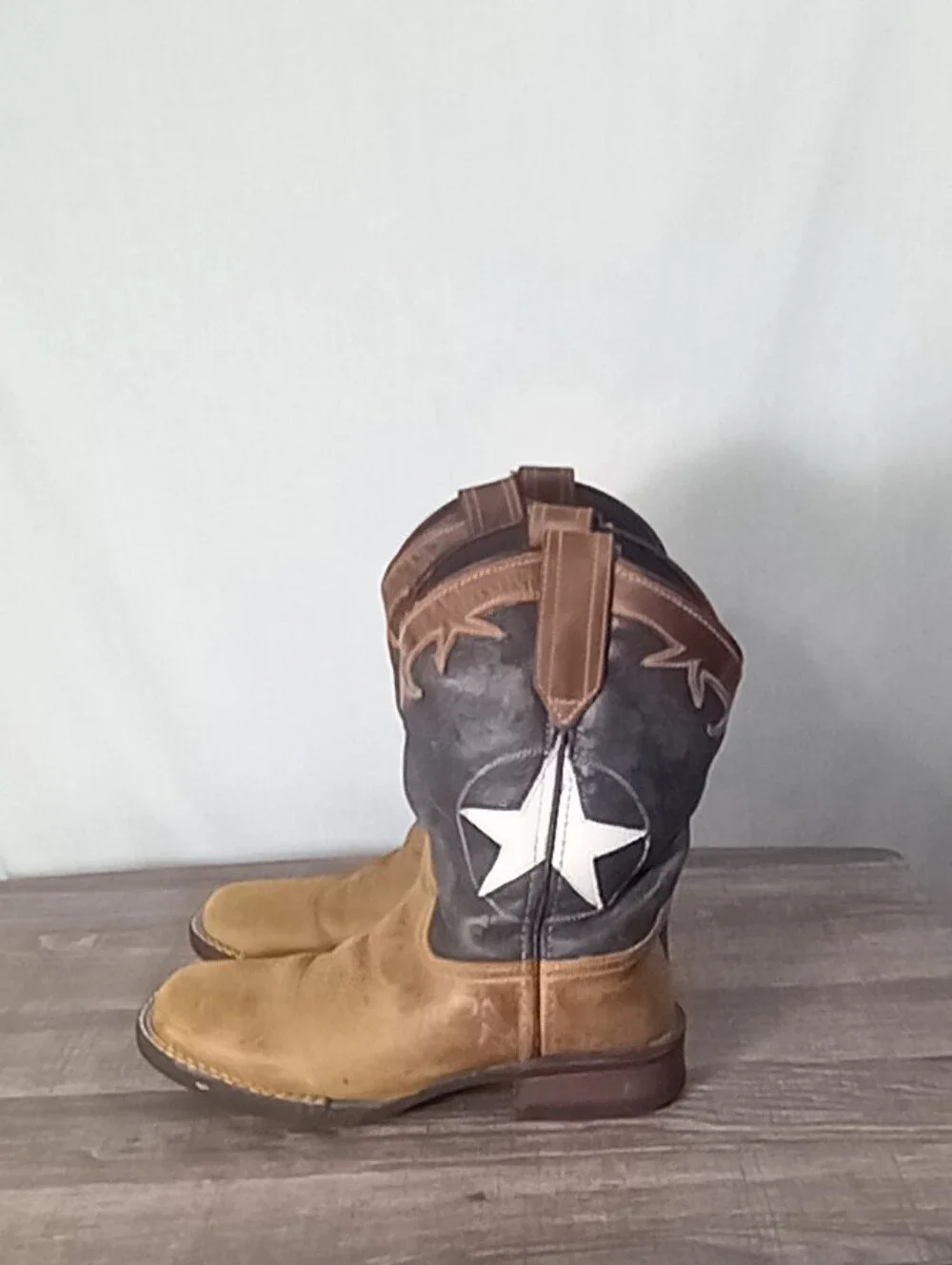 Roper Boy's Monterey Star Western Boots Size 3